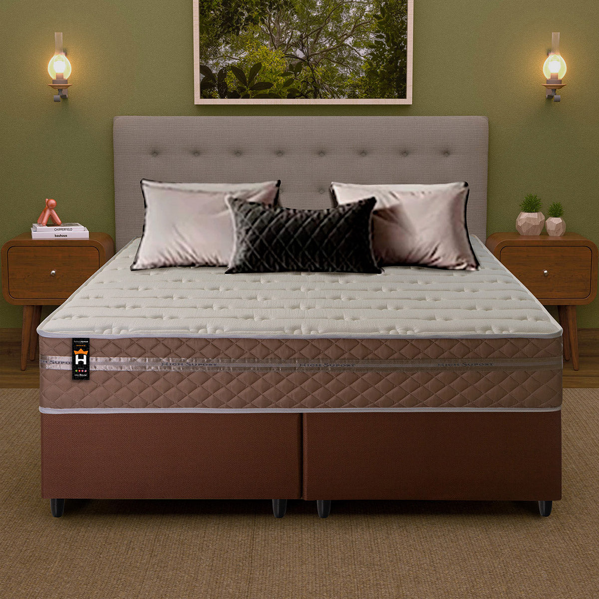 Cama Box Georgia Molas Ensacadas Queen 158x198 King House