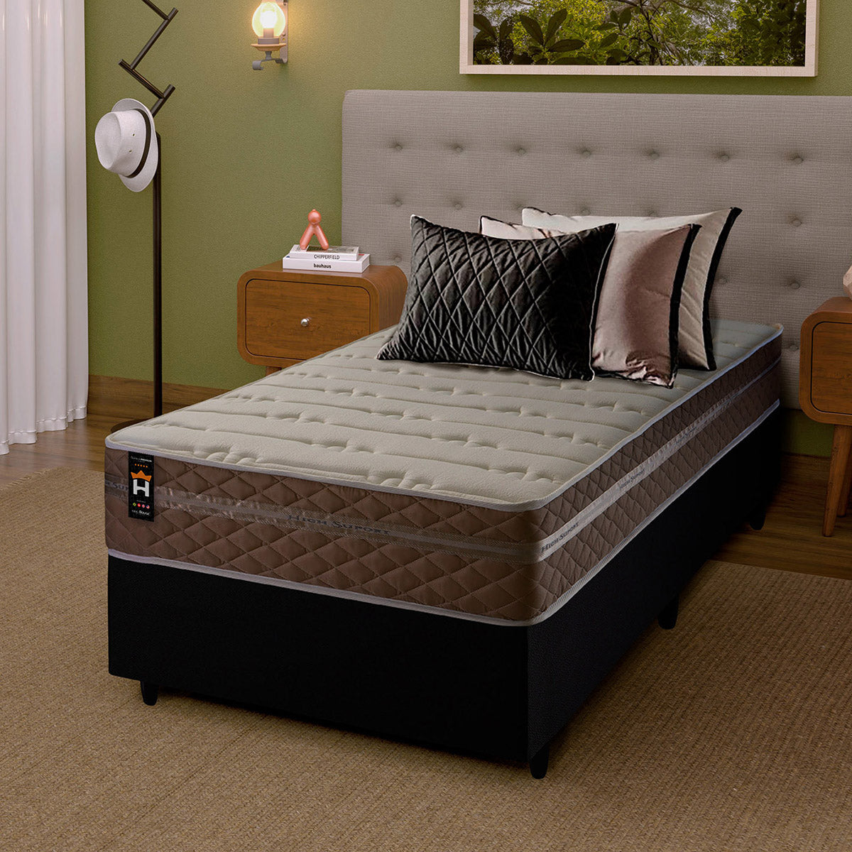 Cama Box Molas Ensacadas Georgia Solteirão 96x203 King House
