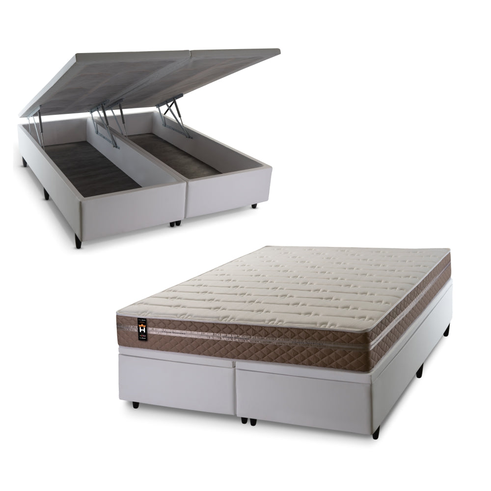 Cama Box Baú Georgia c/ Molas Ensacadas 158x198 King House