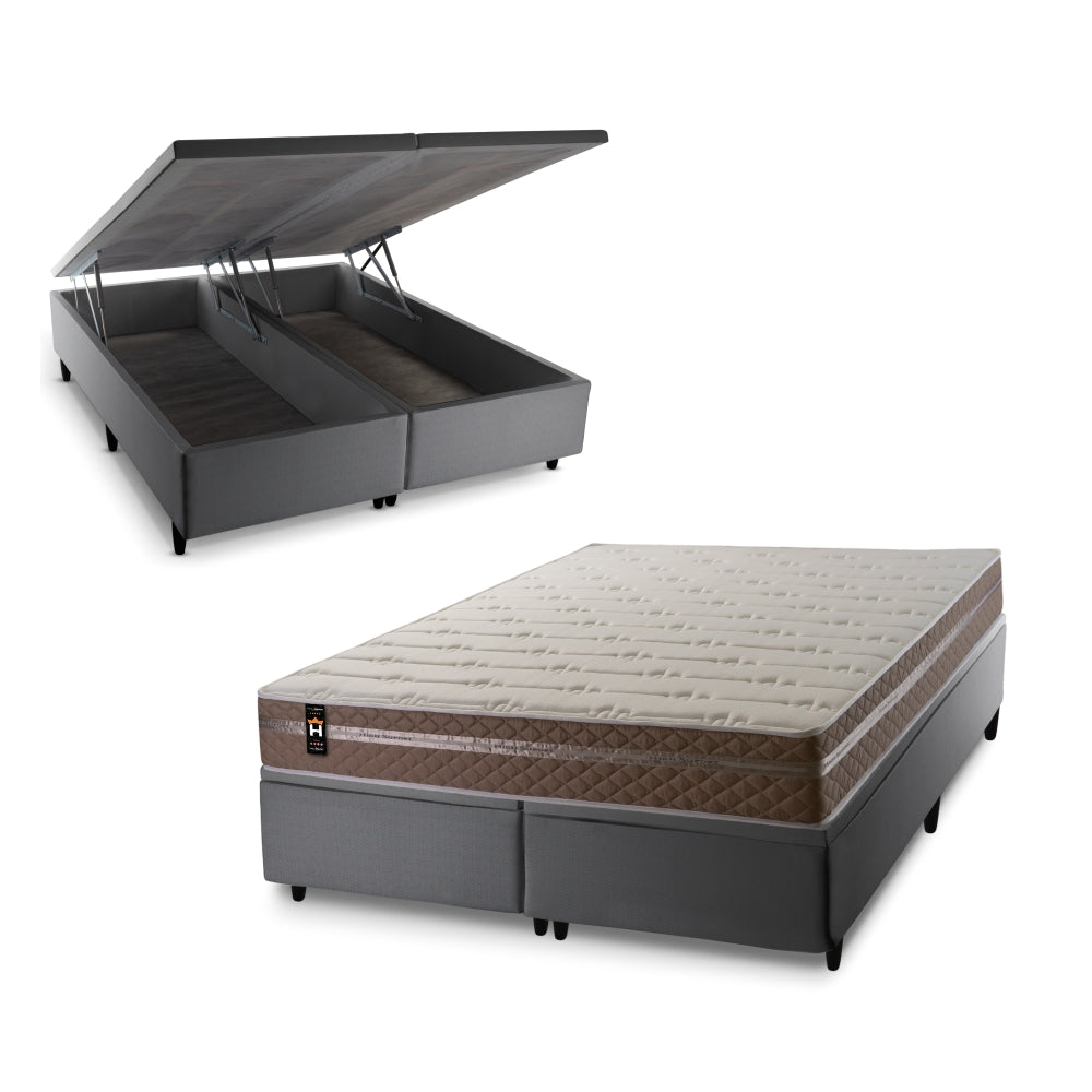 Cama Box Baú Georgia c/ Molas Ensacadas 193x203 King House