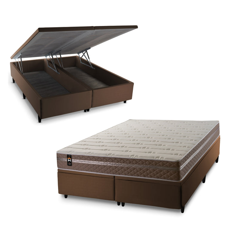 Cama Box Baú Georgia c/ Molas Ensacadas 193x203 King House