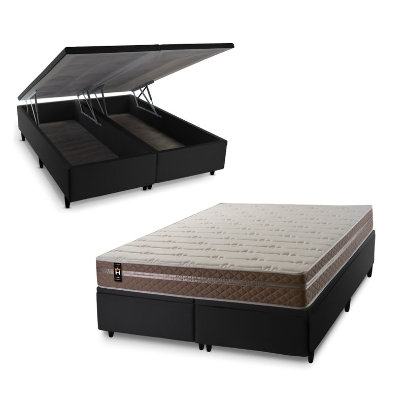 Cama Box Baú Georgia c/ Molas Ensacadas 193x203 King House