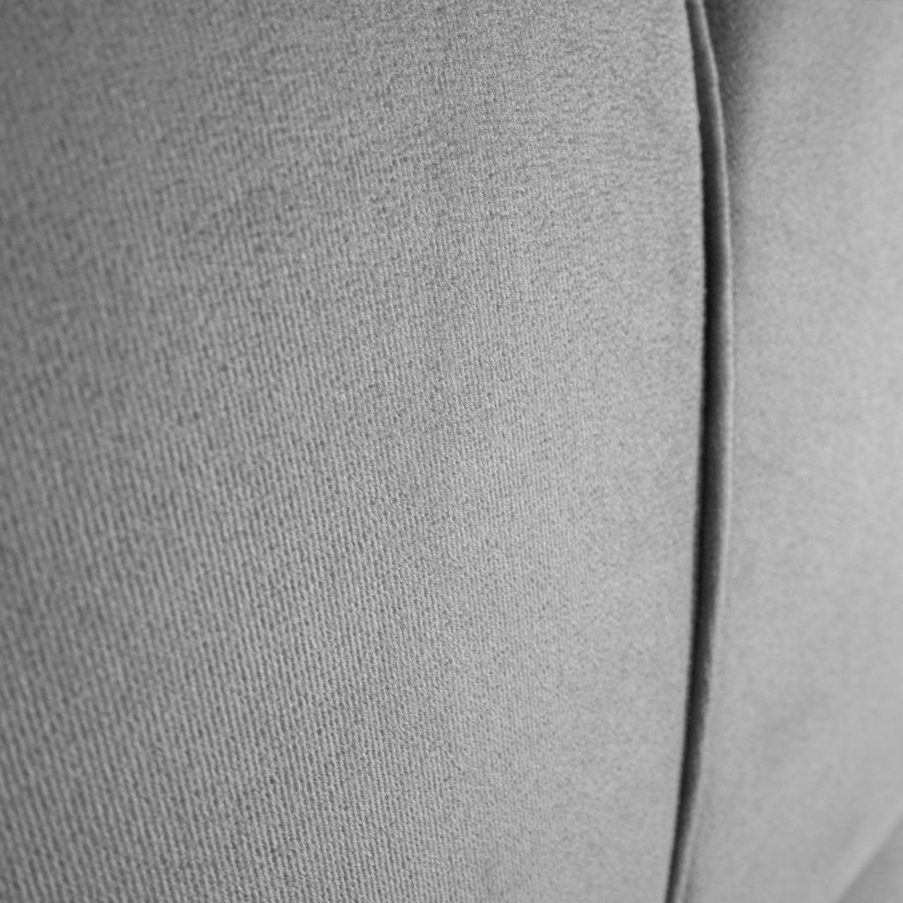 Cabeceira Luna Cama Box Solteiro 90cm Suede Velut Cinza