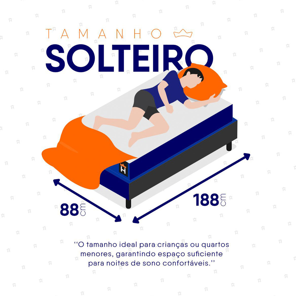 Cama Box Baú Lagras 88x188 Azul e Cinza c/ Molas Ensacadas Espuma D26 Suporta 110 kg