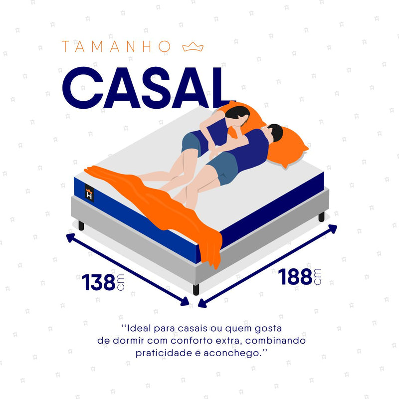 Cama Box Molas Ensacadas Lagras Casal 138x188 Branco Espuma D26 Suporta 120 Kg Por Pessoa
