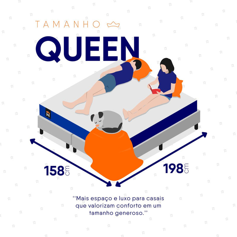 Cama Box Lagras Molas Ensacadas Queen 158x198 Branco Espuma D26 Suporta 120 Kg Por Pessoa