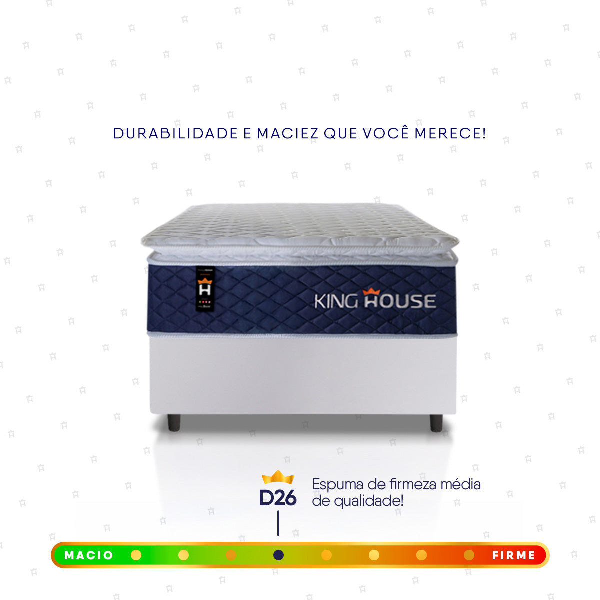 Cama Box Molas Ensacadas Lagras Solteirão 96x203 Branco Espuma D26 Suporta 120 Kg Por Pessoa