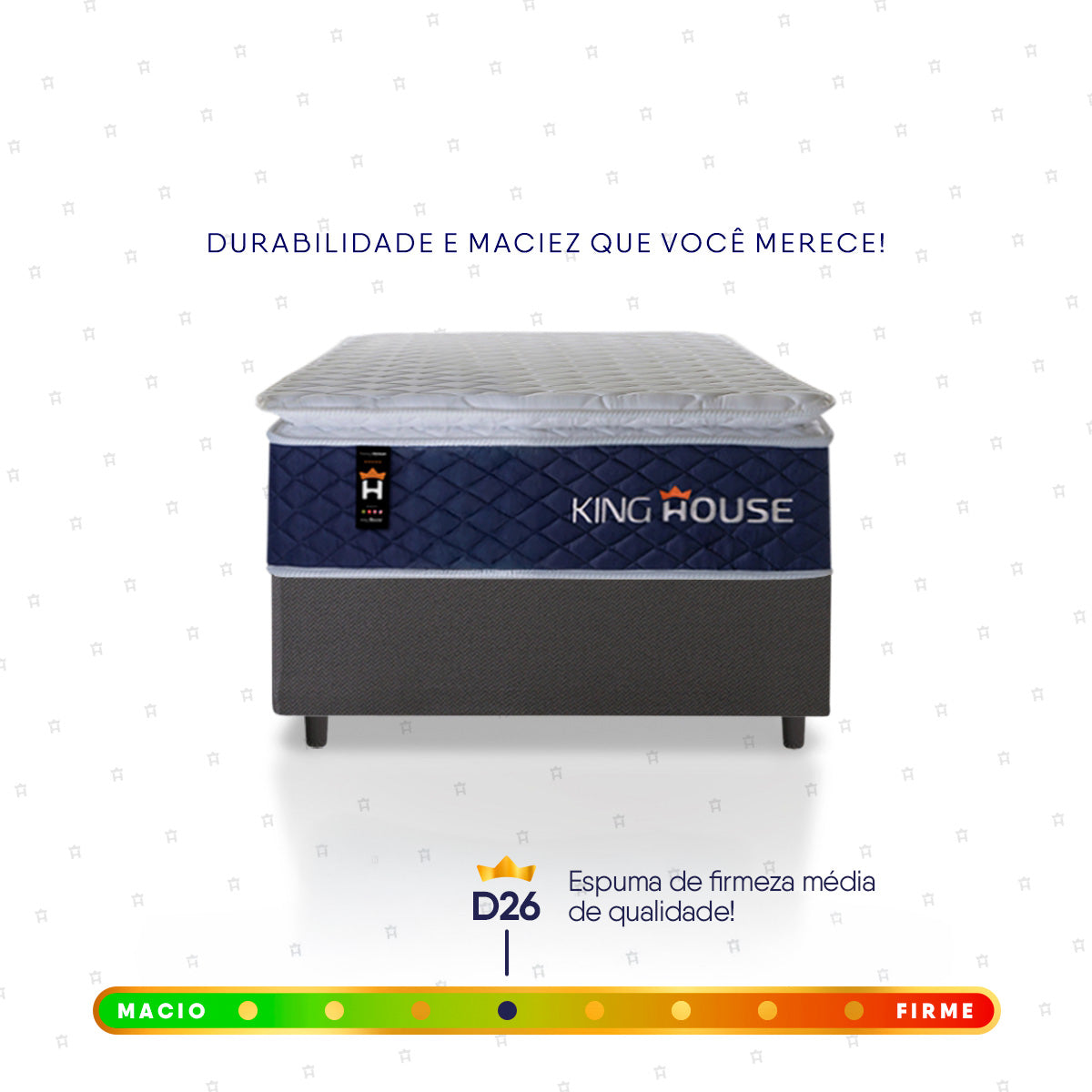 Cama Box Molas Ensacadas Lagras Solteirão 96x203 Cinza Espuma D26 Suporta 120 Kg Por Pessoa