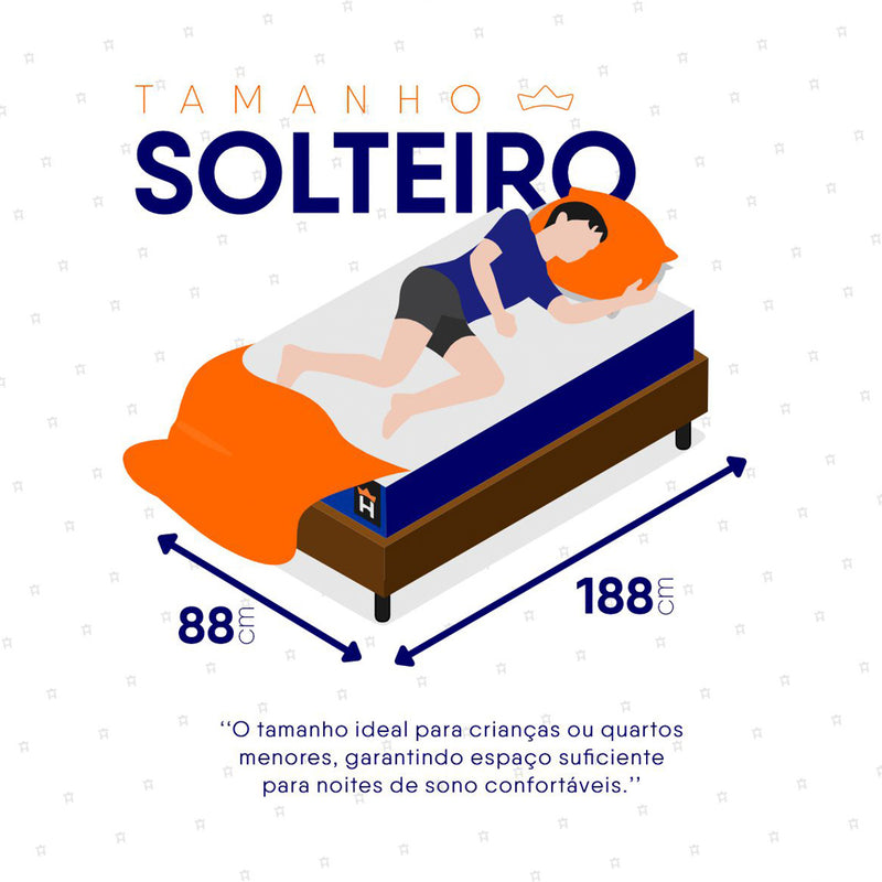 Cama Box Molas Ensacadas Lagras Solteiro 88x188 Marrom Espuma D26 Suporta 120 Kg Por Pessoa