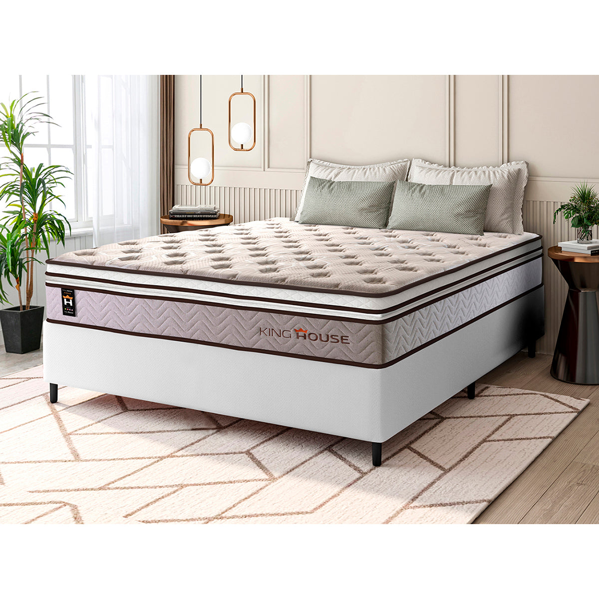 Cama Box Molas Ensacadas Liverpool Casal 138x188 King House