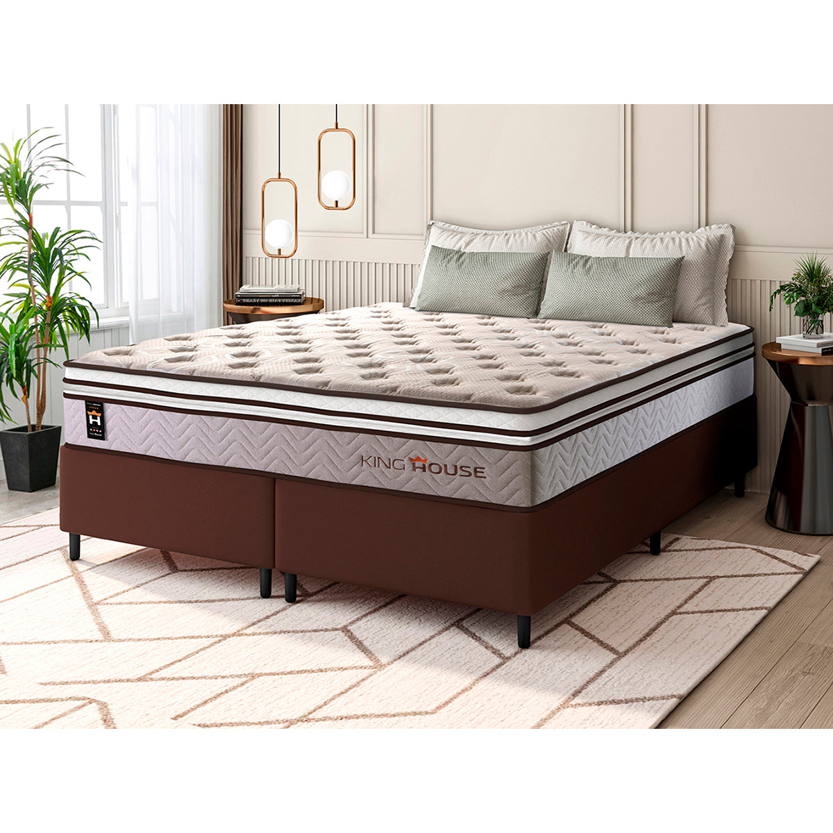 Cama Box Liverpool Molas Ensacadas King 193x203 King House