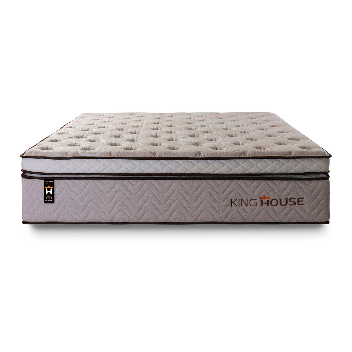 Colchão c/ Molas Ensacadas Liverpool King 193x203x33 Bege