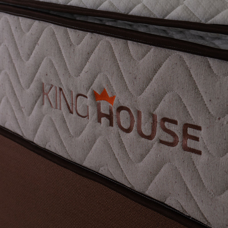 Cama Box Baú Liverpool 96x203 c/ Molas Ensacadas King House
