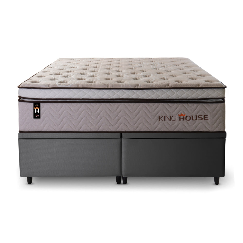 Cama Box Baú Liverpool c/ Molas Ensacadas 158x198 King House