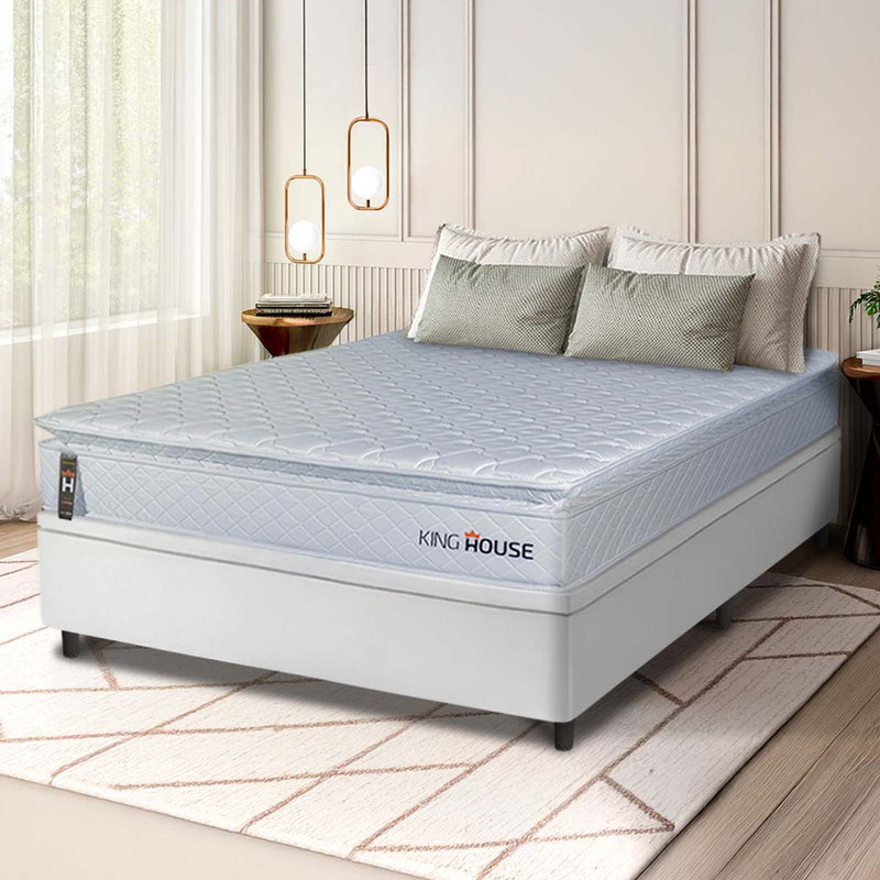 Cama Box Baú Luanda Espuma D28 Casal 138x188 King House
