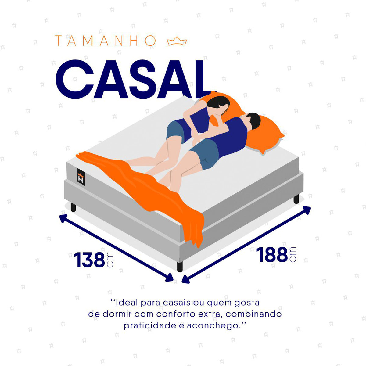 Cama Box Baú Luanda Espuma D28 Casal 138x188 King House