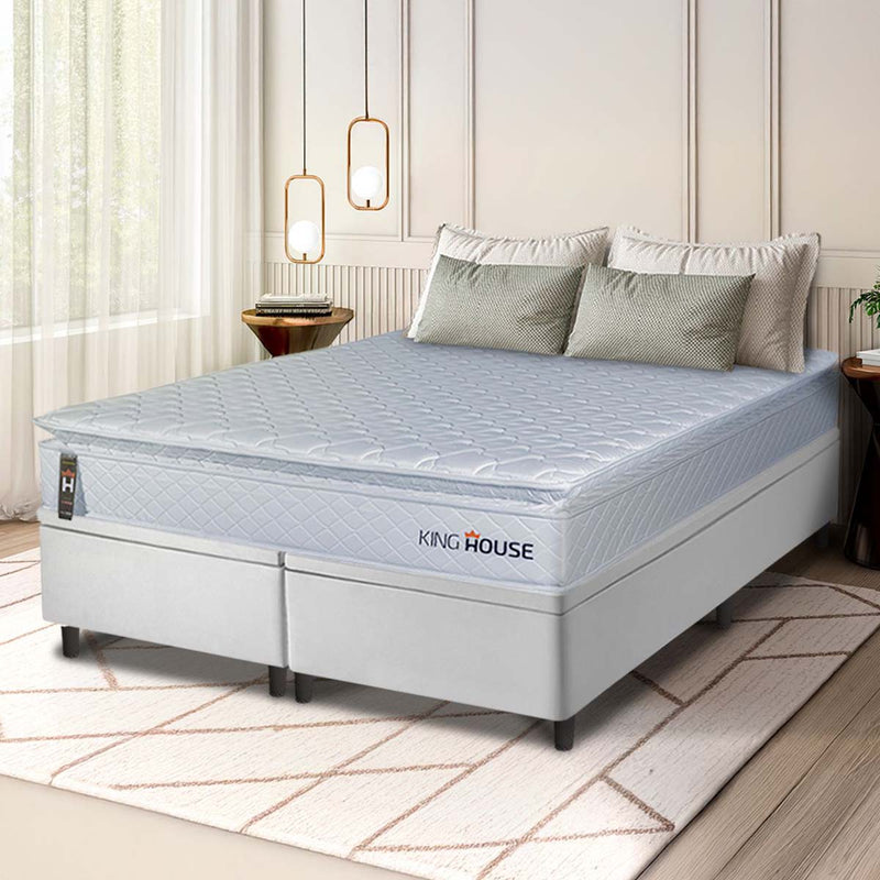 Cama Box Baú Luanda Espuma D28 Queen 158x198 King House