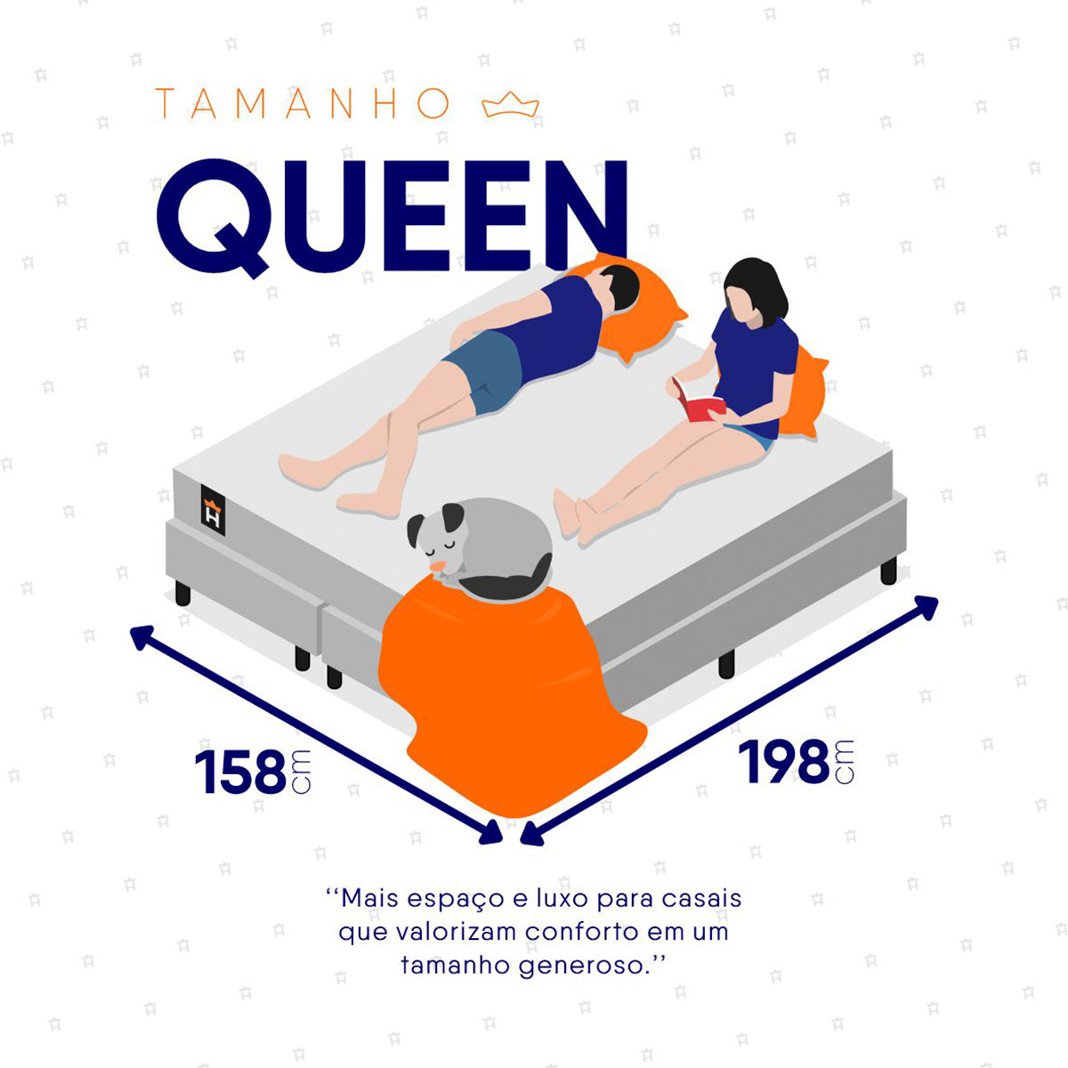 Cama Box Baú Luanda Espuma D28 Queen 158x198 King House