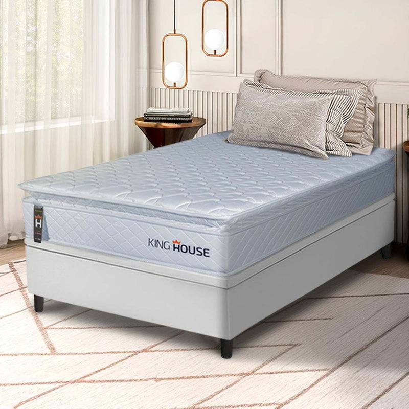 Cama Box Baú Luanda Espuma D28 Solteiro 88x188 King House