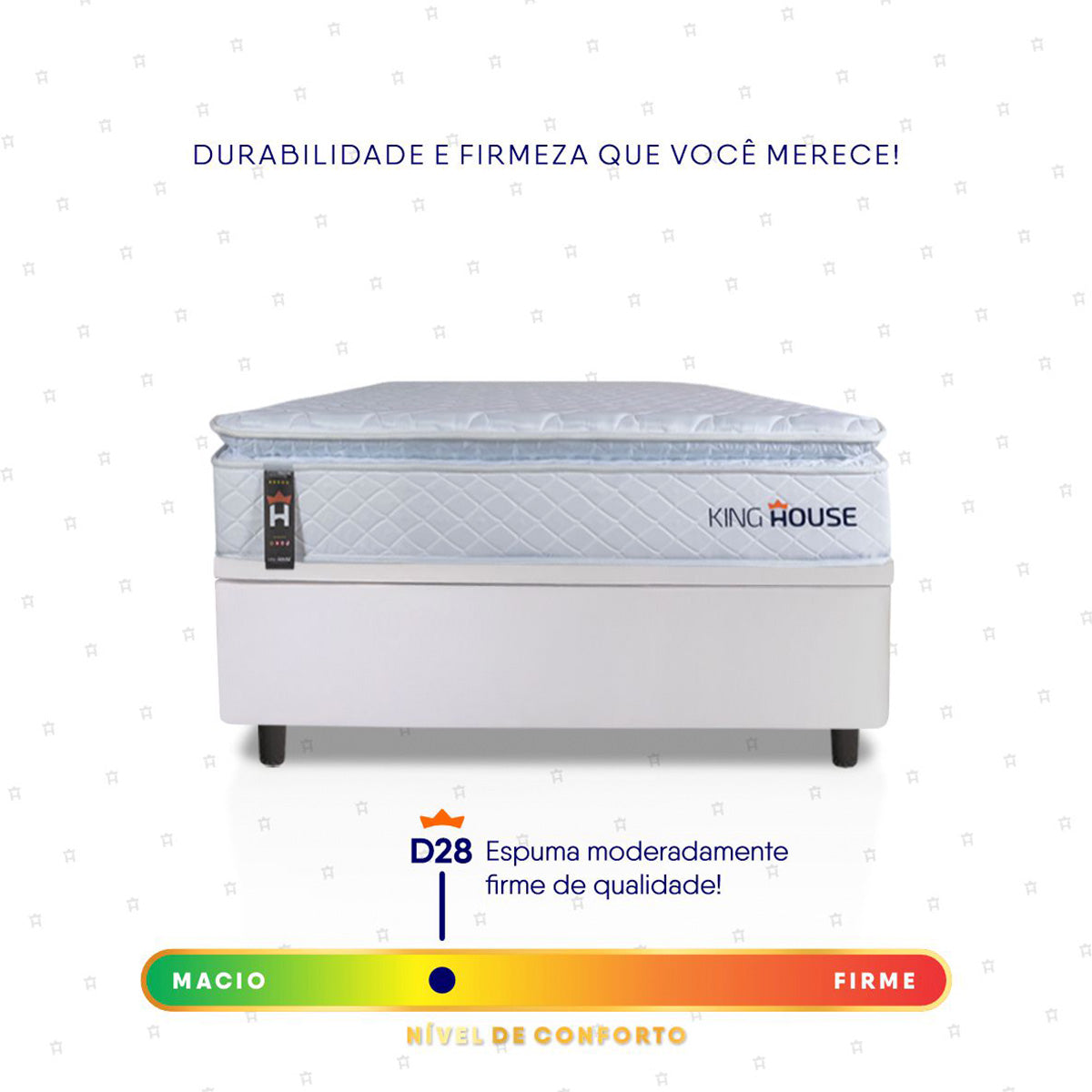 Cama Box Baú Luanda Espuma D28 Solteiro 88x188 King House