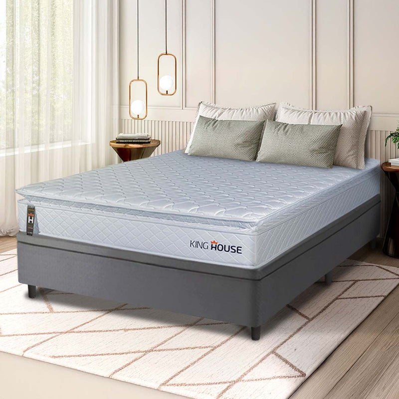 Cama Box Baú Luanda Espuma D28 Casal 138x188 King House