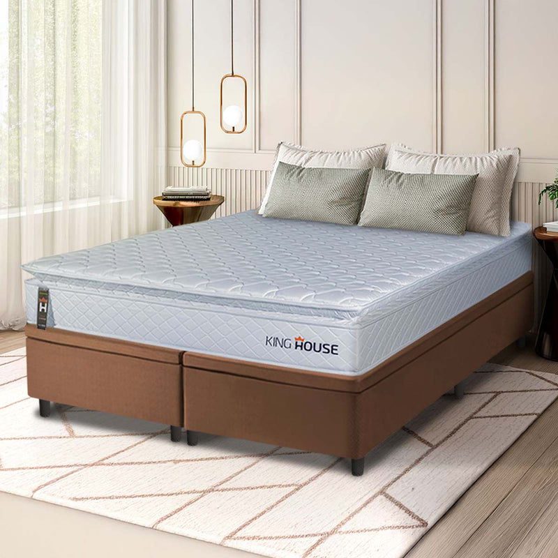 Cama Box Baú Luanda Espuma D28 Queen 158x198 King House