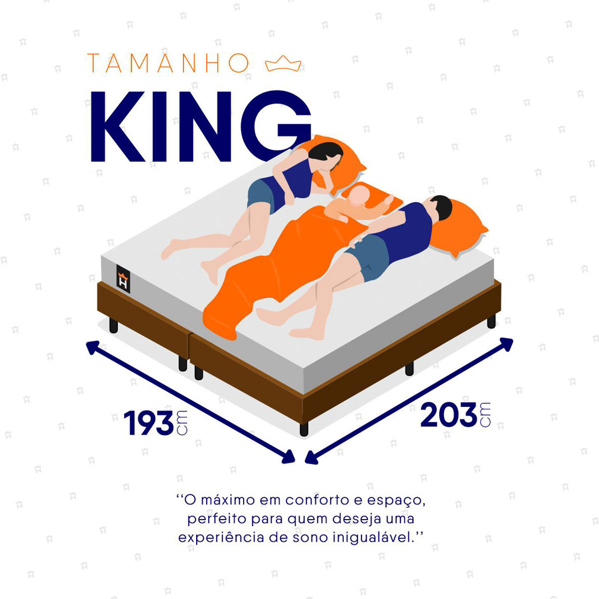 Cama Box Baú Luanda Espuma D28 King 193x203 King House