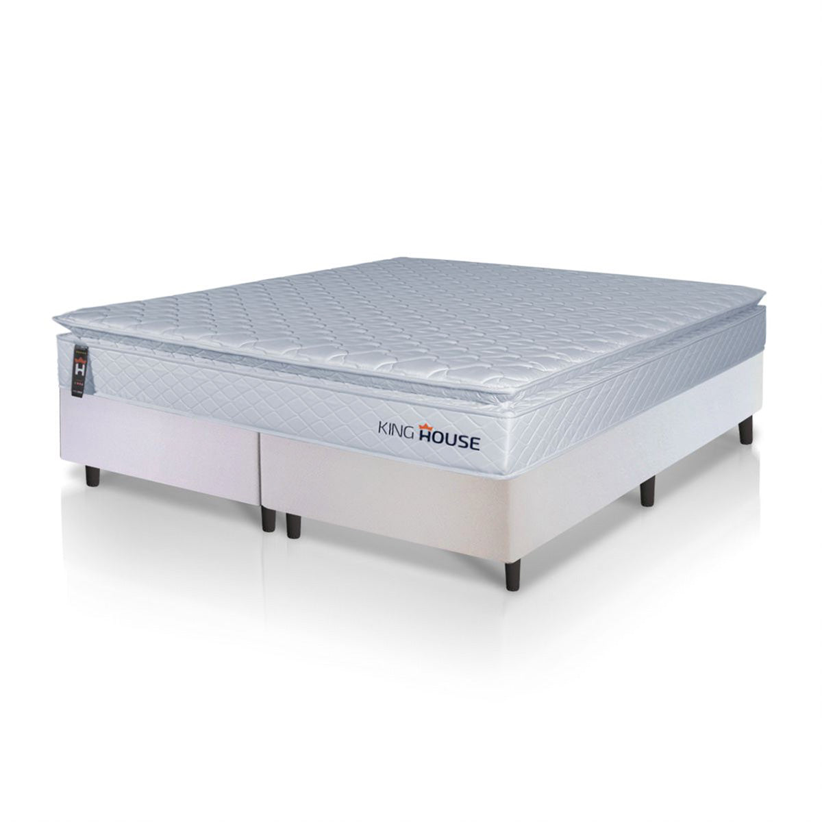 Cama Box Luanda Espuma D28 Queen 158x198 Branco King House