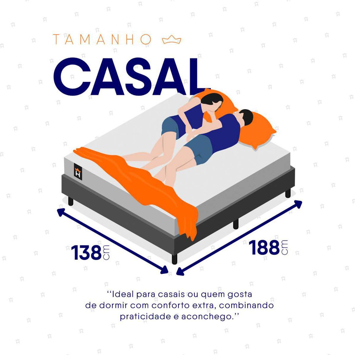 Cama Box Luanda Espuma D28 Casal 138x188 Cinza King House