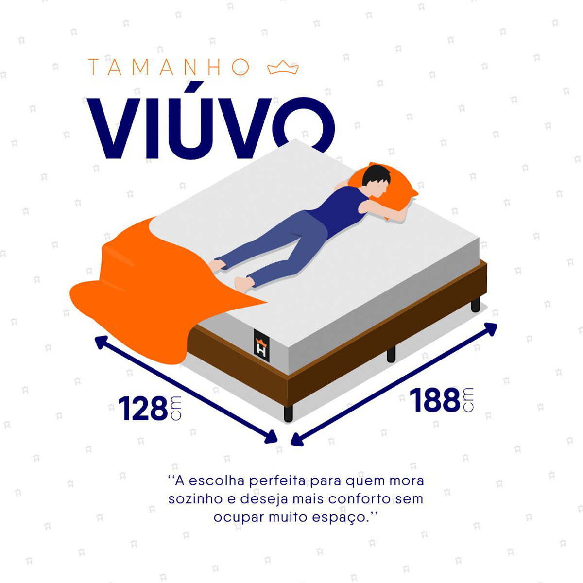 Cama Box Luanda Espuma D28 Viúva 128x188 Marrom King House
