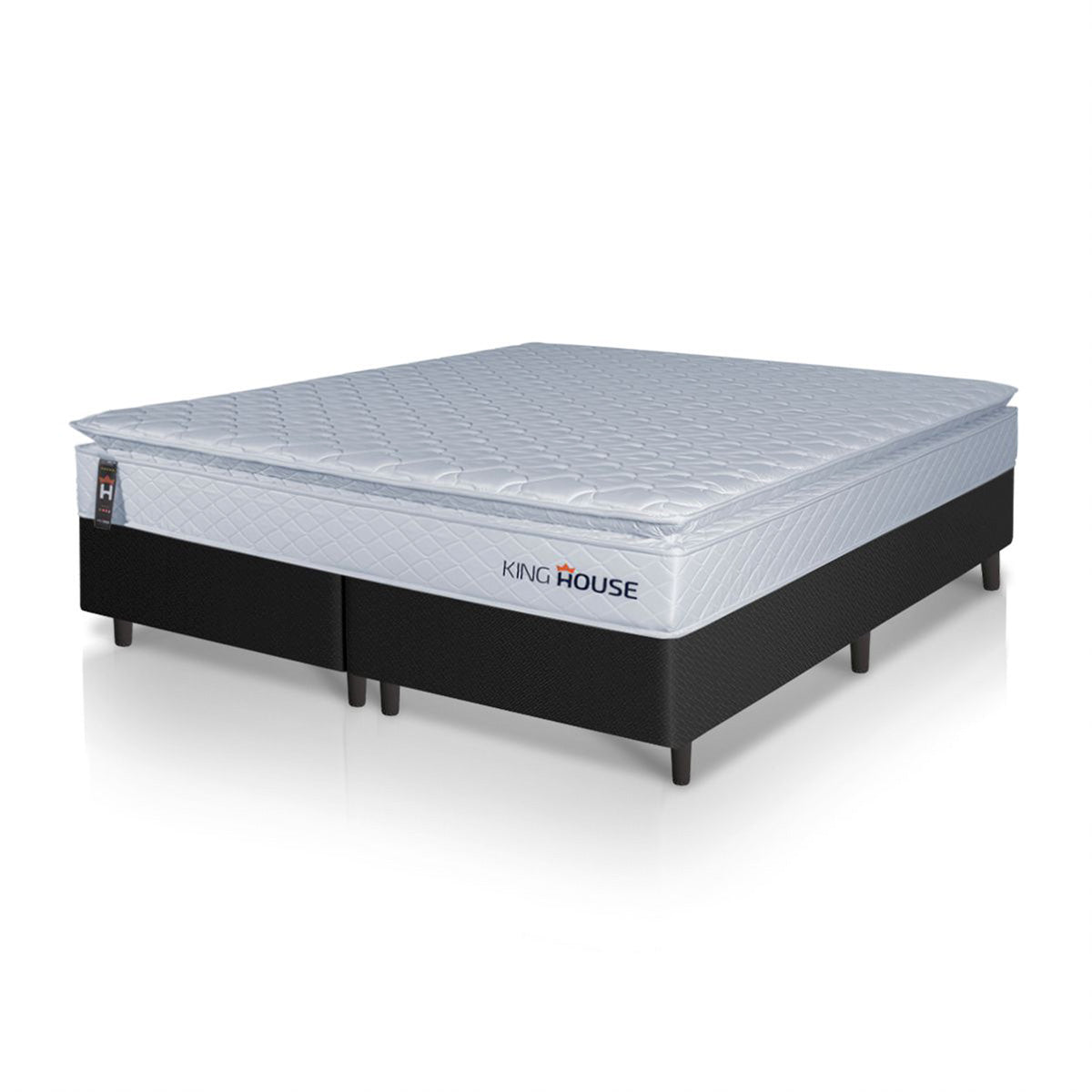 Cama Box Luanda Espuma D28 Queen 158x198 Preto King House