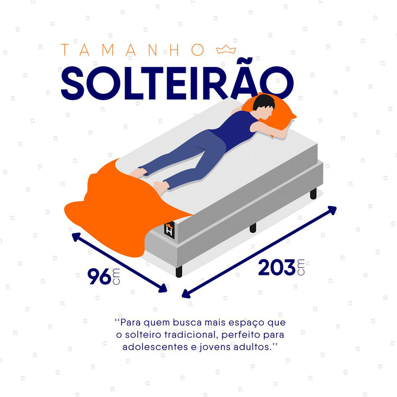 Colchão Luanda Branco Espuma D28 Solteiro 96x203x24