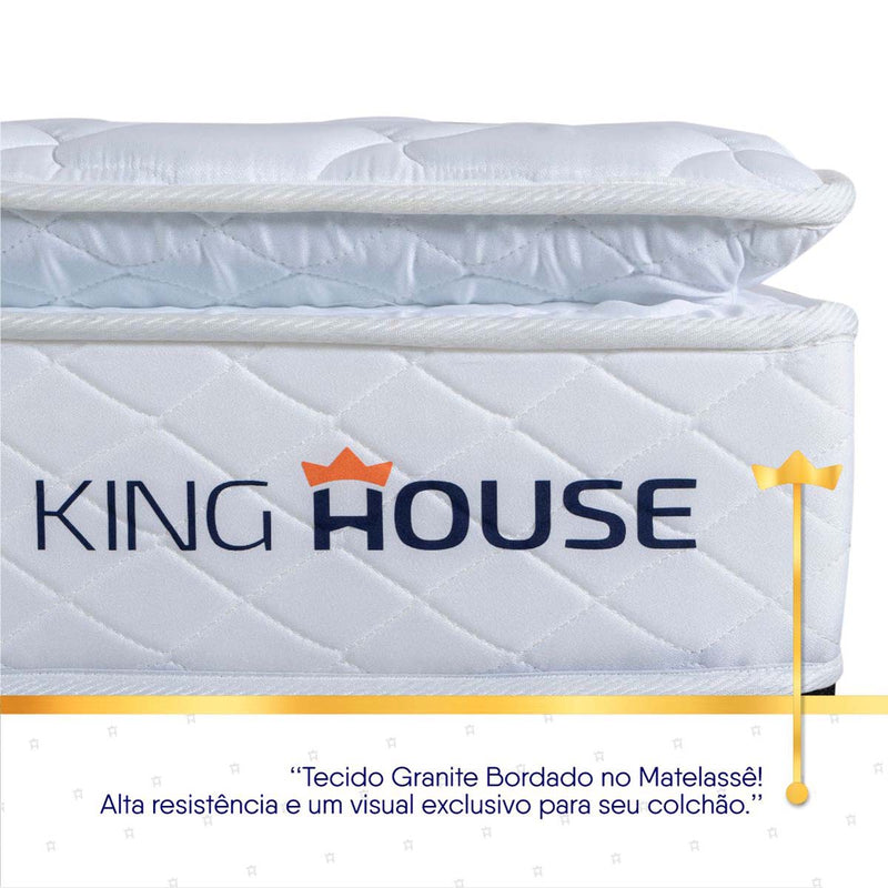 Colchão Luanda Branco Espuma D28 Solteiro 96x203x24