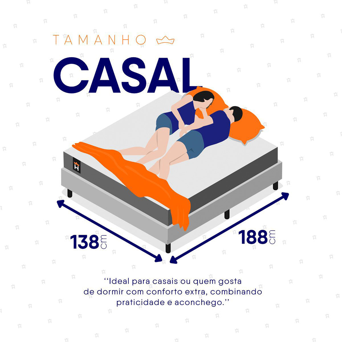 Cama Box Baú Luanda Espuma D28 Casal 138x188 King House