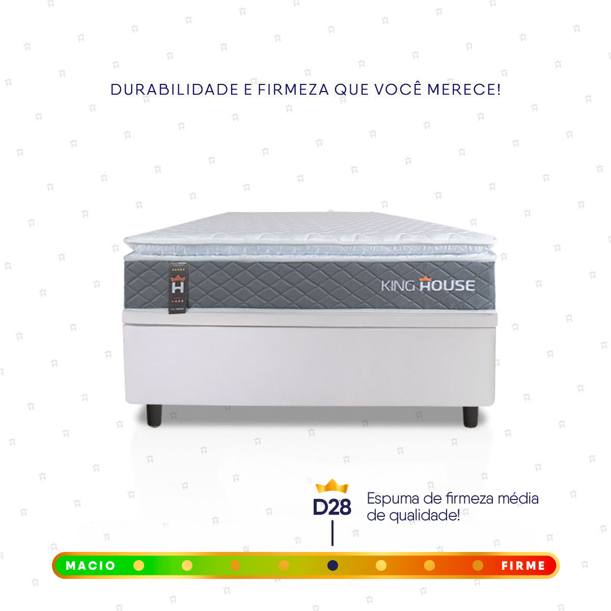 Cama Box Baú Luanda Espuma D28 Solteiro 88x188 King House