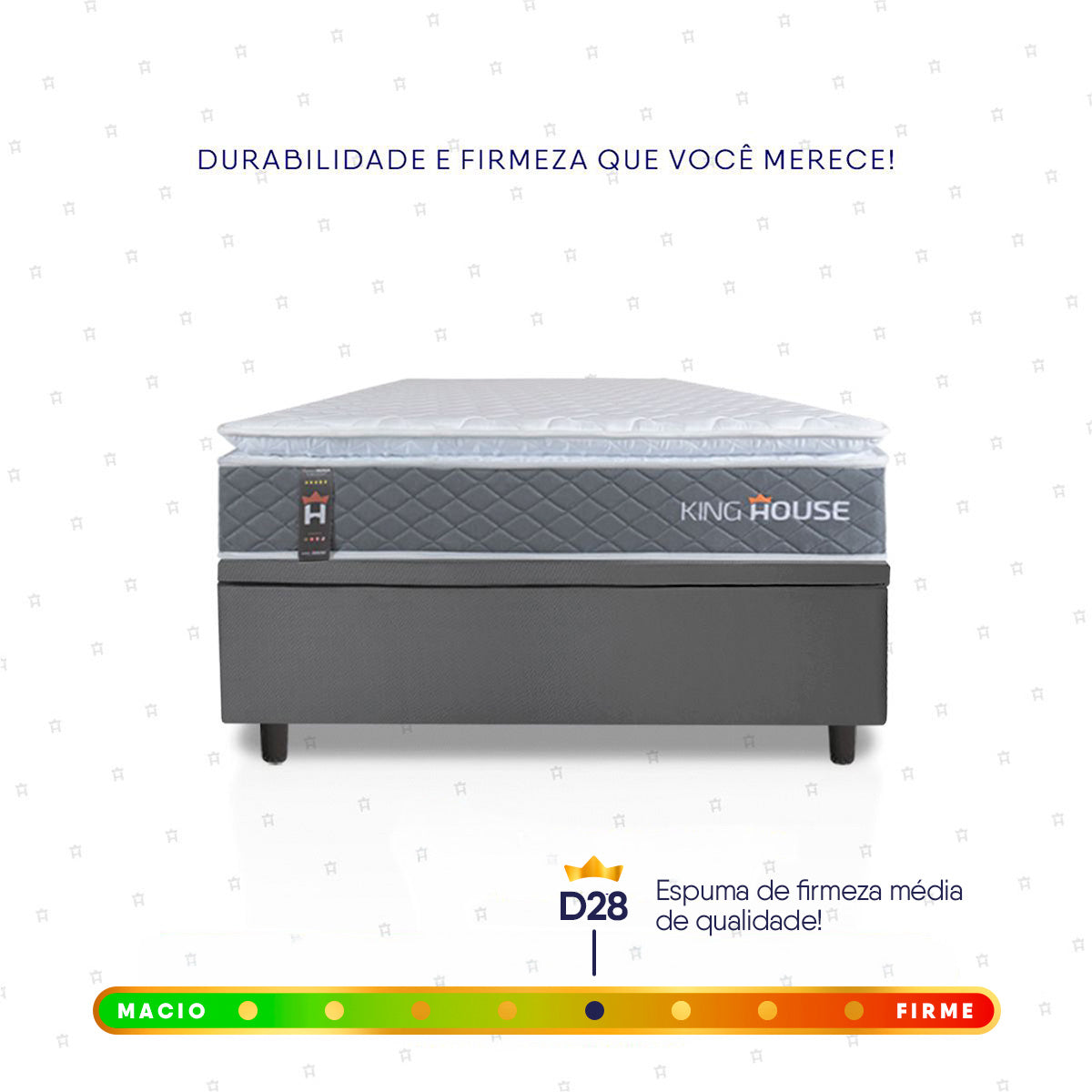 Cama Box Baú Luanda Espuma D28 Solteiro 88x188 King House