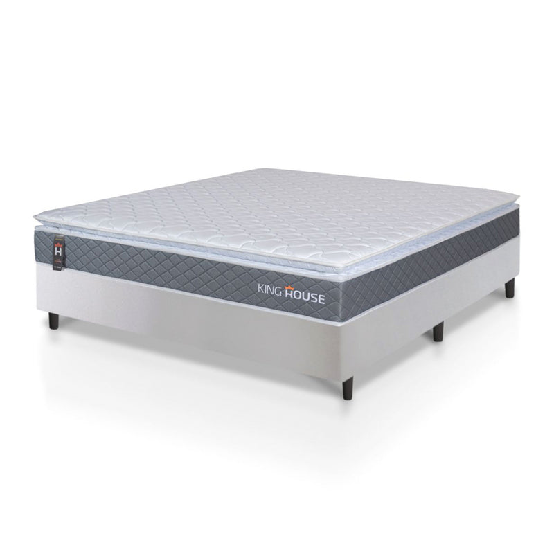 Cama Box Luanda Espuma D28 Viúva 128x188 Branco King House