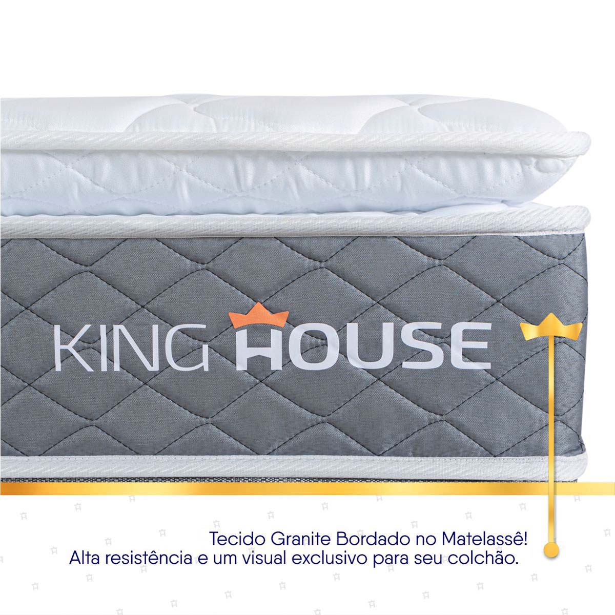 Cama Box Luanda Espuma D28 Queen 158x198 Marrom King House