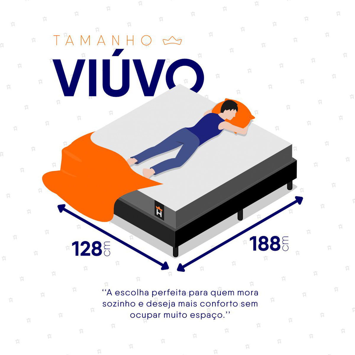 Cama Box Luanda Espuma D28 Viúva 128x188 Preto King House