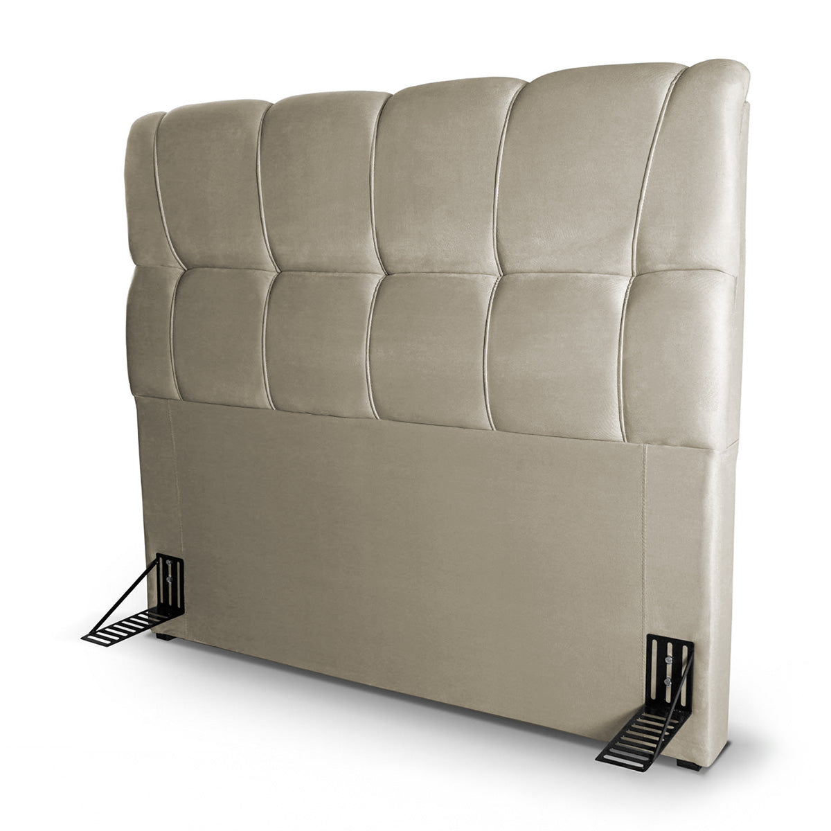 Cabeceira Cama Box Casal 140cm Suede Velut Bege