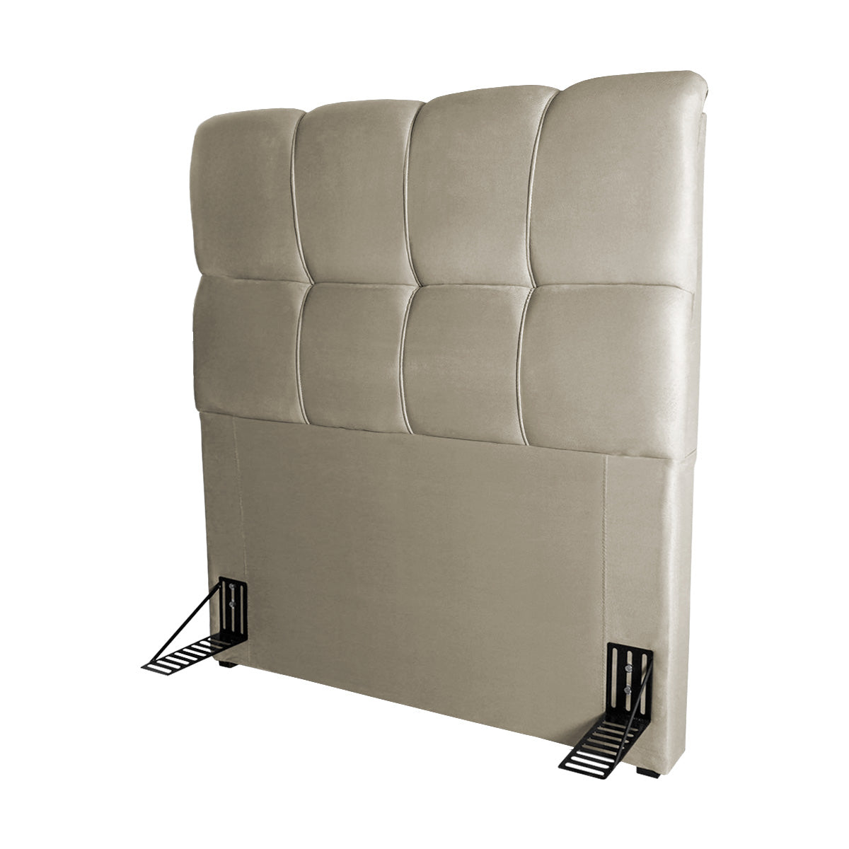 Cabeceira Cama Box Solteiro 90cm Suede Velut Bege