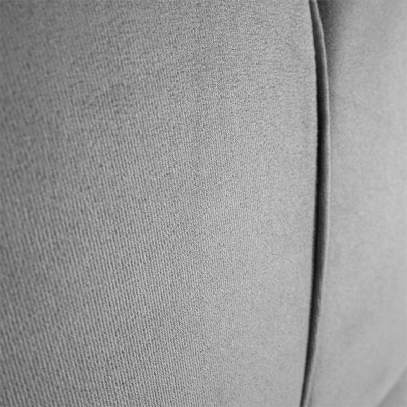 Cabeceira Luna Cama Box King 195cm Suede Velut Cinza
