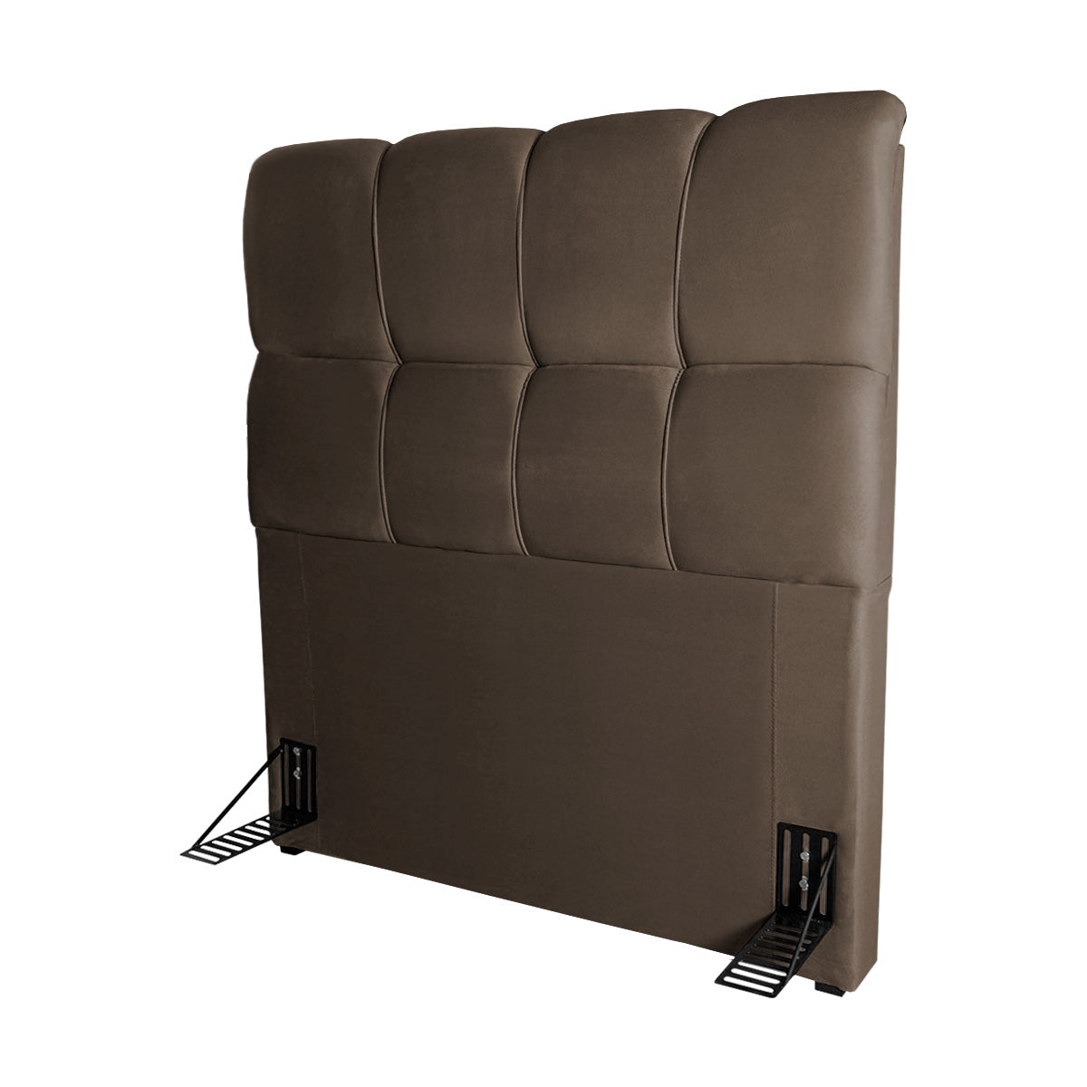 Cabeceira Cama Box Solteiro 90cm Suede Velut Marrom
