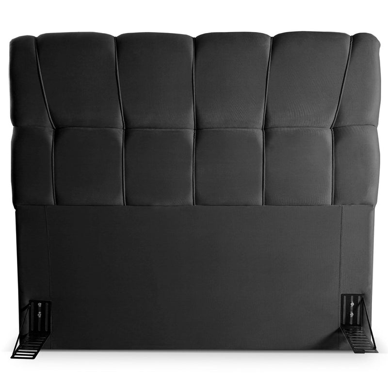 Cabeceira Cama Box Casal 140cm Suede Velut Preto