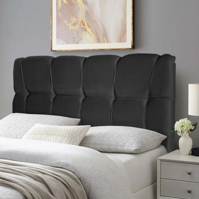 Cabeceira Cama Box Queen 160cm Suede Velut Preto