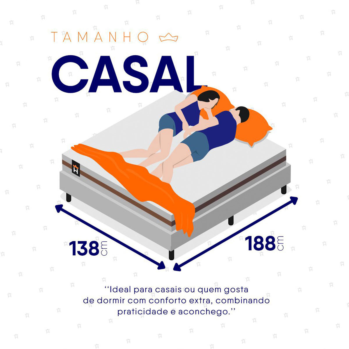 Cama Box Baú Mali Molas Ensacadas Casal 138x188 King House