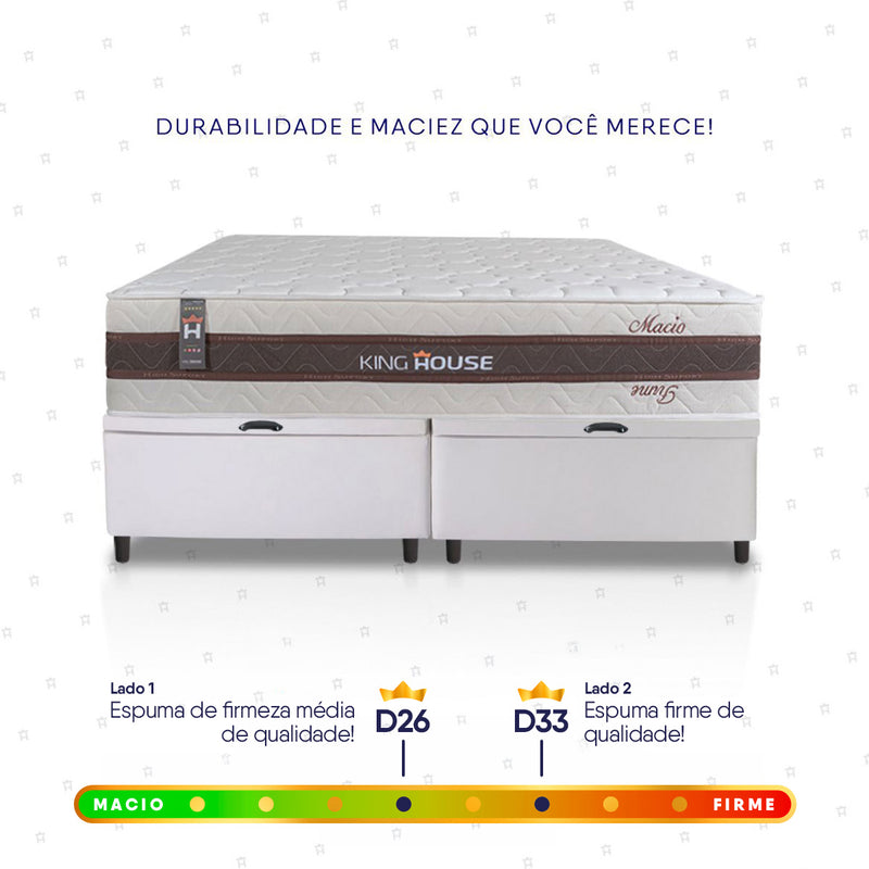 Cama Box Baú Mali Molas Ensacadas Queen 158x198 King House