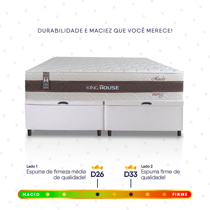Cama Box Baú Mali Molas Ensacadas King 193x203 King House