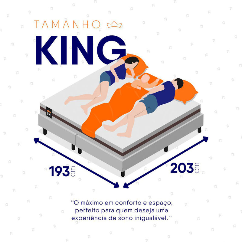 Cama Box Baú Mali Molas Ensacadas King 193x203 King House