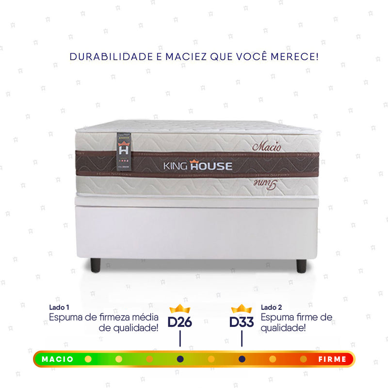 Cama Box Baú Mali Molas Ensacadas Solteiro 88x188 King House